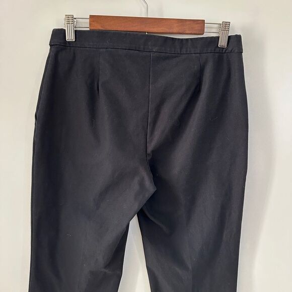 Theory Thaniel Approach Black Cropped Ankle Pull On Pants Size 6 - Picture 8 of 9